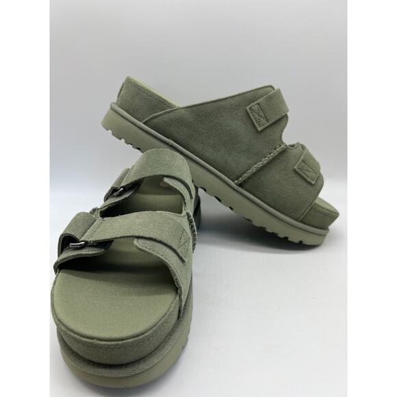 UGG Goldenstar Hi Slide Shaded Clover 1155458 Women's Size 12 New - Picture 14 of 16